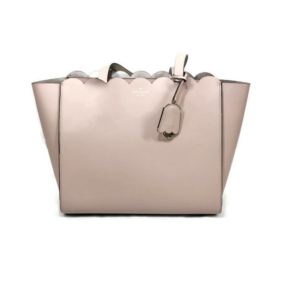 Kat Spade Magnolia Street Pink Leather Tote Bag Shopper Handbag Purse Large - Picture 2 of 14